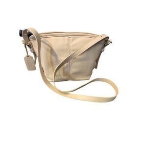 Vintage coach #4107 soho crossbody small bone ivory leather mini bucket purse